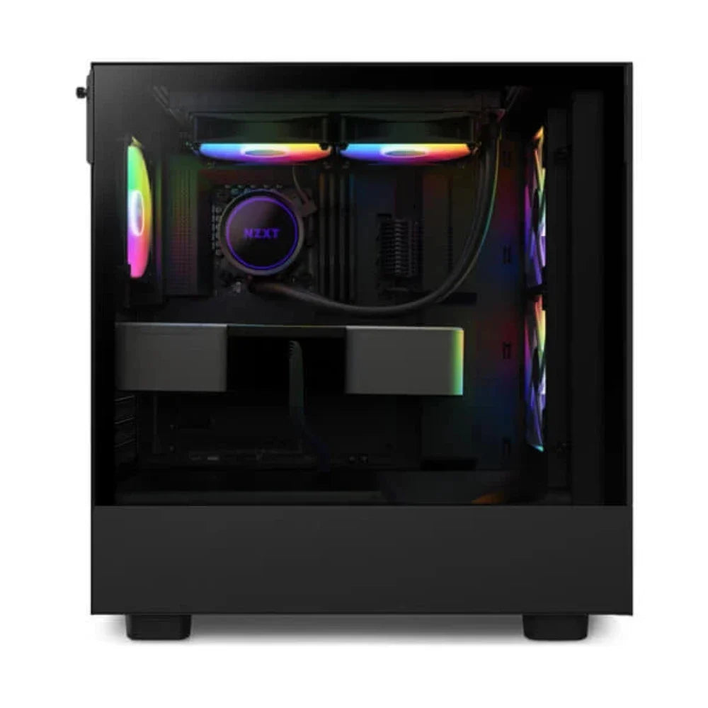 NZXT H5 Flow RGB ATX Mid Tower Cabinet (Black) - 4