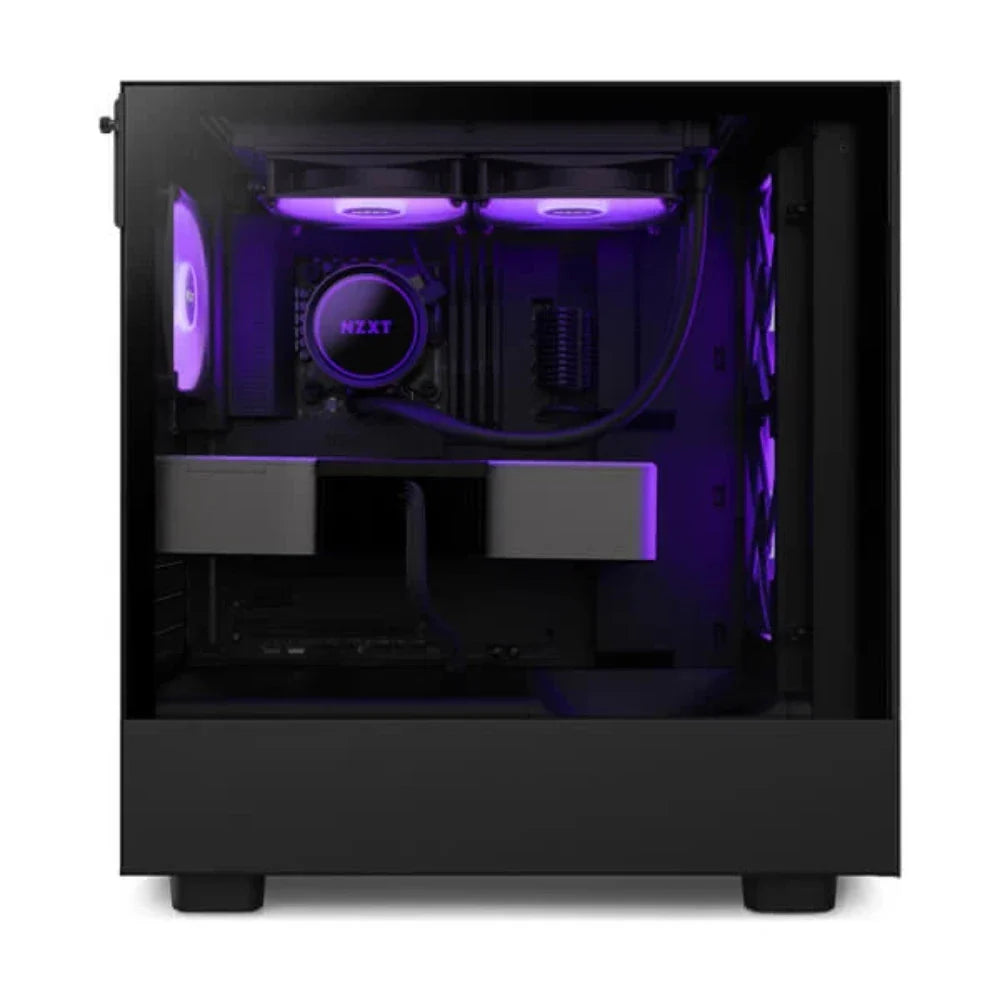 NZXT H5 Flow RGB ATX Mid Tower Cabinet (Black) - 2
