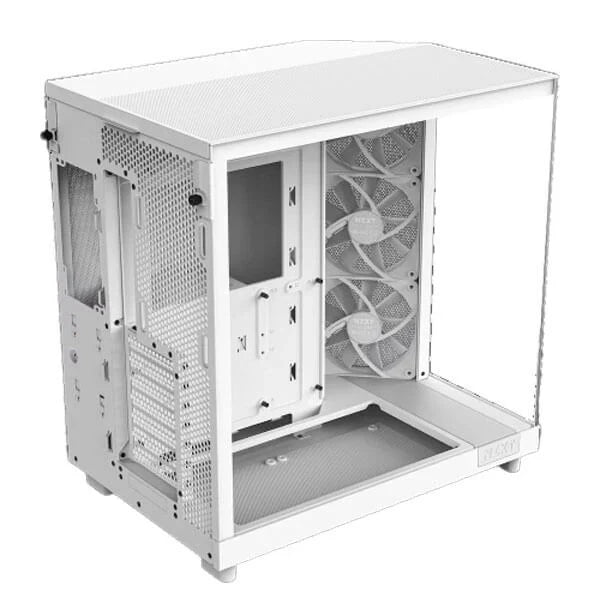 NZXT H6 Flow ATX Mid Tower Cabinet (White) – TechCure India