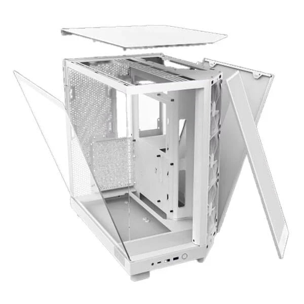 NZXT H6 Flow ATX Mid Tower Cabinet (White) – TechCure India