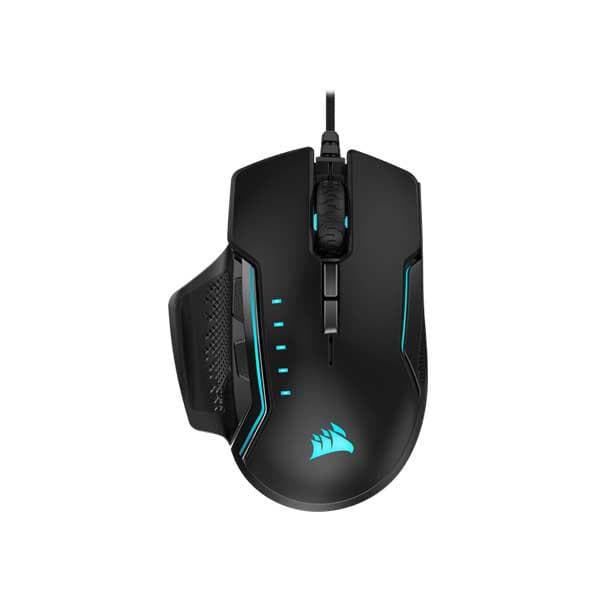 CORSAIR Glaive Wired Ergonomic Gaming Mouse ( CH-9302211-AP ) ( 18000DPI / 7 Buttons ) ( Black ) - 4
