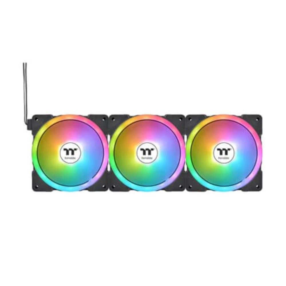 THERMALTAKE Swafan EX12 120mm ARGB Cabinet Fan ( Black ) ( Triple Pack )