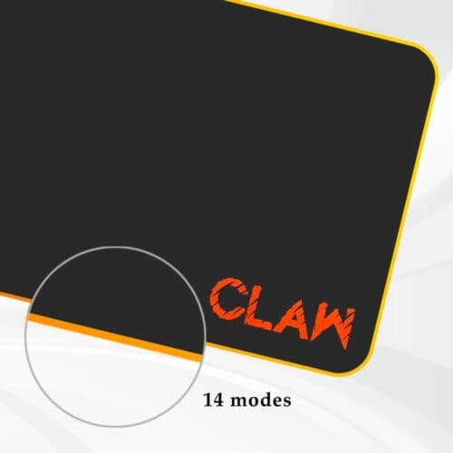 CLAW SLIDE Waterproof RGB XXL Black Mousepad – photo 3 – TechCure India