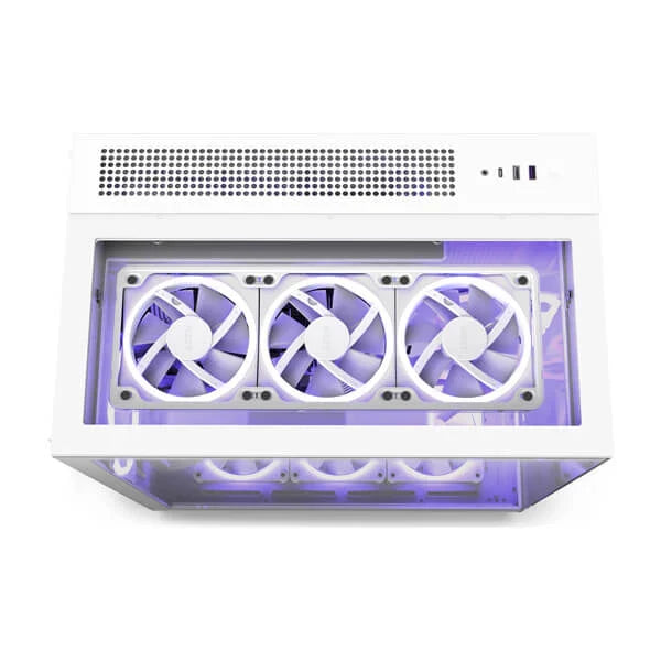 NZXT H9 Elite ATX Mid Tower Cabinet ( White ) - 2