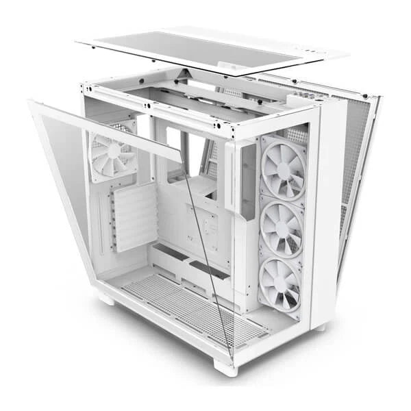 NZXT H9 Elite ATX Mid Tower Cabinet ( White ) - 4