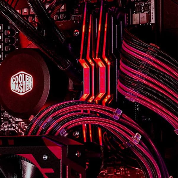 COOLER MASTER PSU Extension Cable (Red/Black) - 3