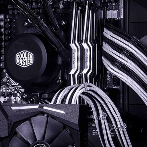 COOLER MASTER PSU Extension Cable (White/Black) - 2