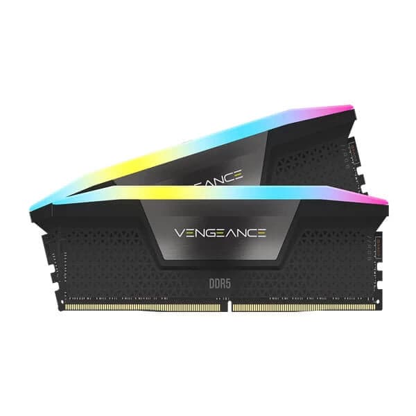 CORSAIR Vengeance RGB 32GB ( 16GBx2 ) 5200MHz DDR5 RAM ( CL40 ) - 2