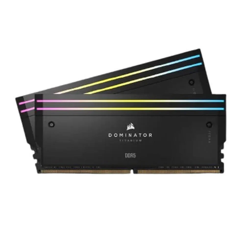 CORSAIR Dominator Titanium RGB 32GB ( 16GBx2 ) 6000MHz DDR5 RAM (Black) ( CL30 ) - 2