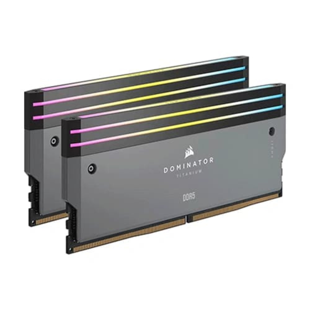 CORSAIR DOMINATOR Titanium RGB 96GB ( 48GB x 2 ) 6000MHz DDR5 RAM ( Grey ) ( CL30 ) - 2
