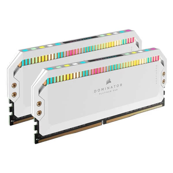 CORSAIR Dominator Platinum RGB 32GB ( 16GBx2 ) 5600MHz DDR5 RAM ( White ) ( CL36 ) - 2