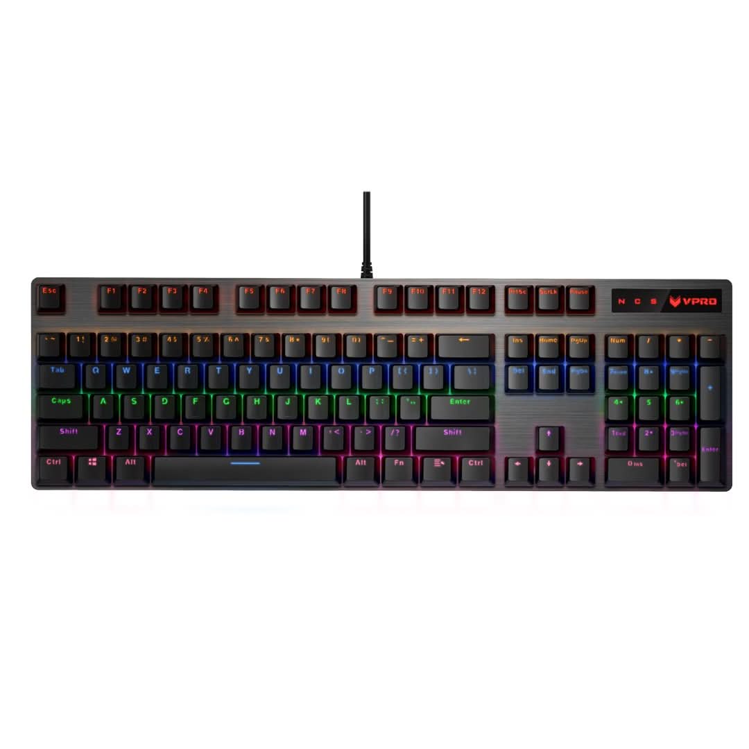 RAPOO GK500 MECHANICAL GAMING KEYBOARD BLUE SWITCHES (BLACK) – TechCure India