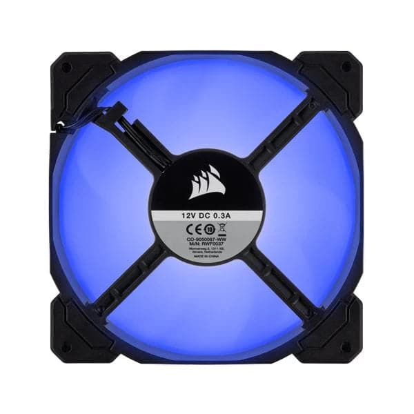 CORSAIR AF140 140mm Blue LED Cabinet Fan (Black) (Twin Pack) - 3