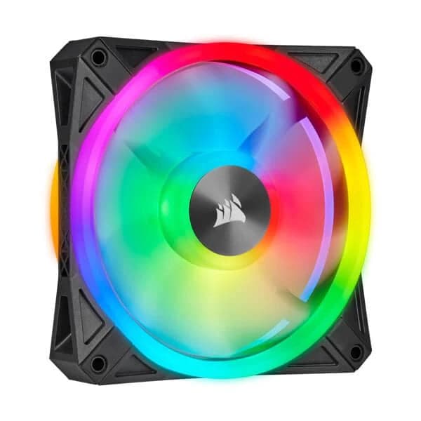 CORSAIR ICUE QL120 120mm RGB Cabinet Fan (Black) (Triple Pack) - 2