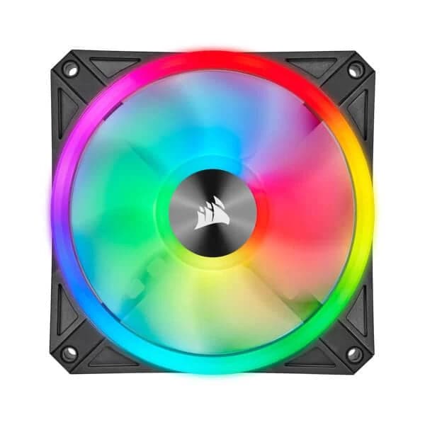 CORSAIR ICUE QL120 120mm RGB Cabinet Fan (Black) (Triple Pack) - 3