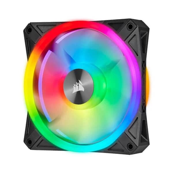 CORSAIR ICUE QL120 120mm RGB Cabinet Fan (Black) (Triple Pack) - 4