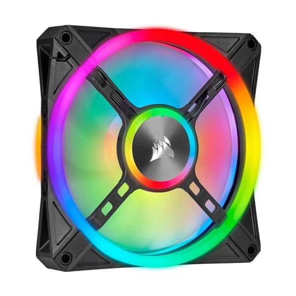 CORSAIR ICUE QL120 120mm RGB Cabinet Fan (Black) (Triple Pack) - 5