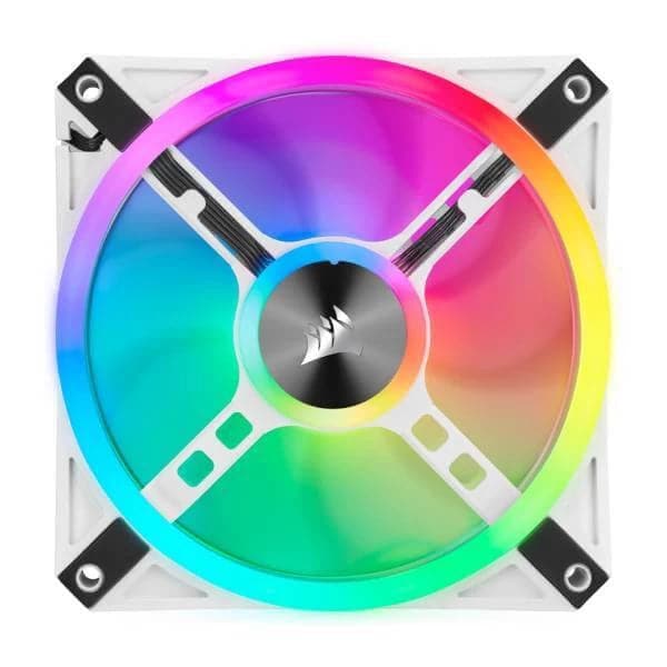 CORSAIR ICUE QL120 120mm RGB Cabinet Fan (White) (Single Pack) - 3