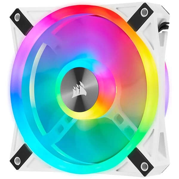 CORSAIR ICUE QL120 120mm RGB Cabinet Fan (White) (Triple-Pack) - 3
