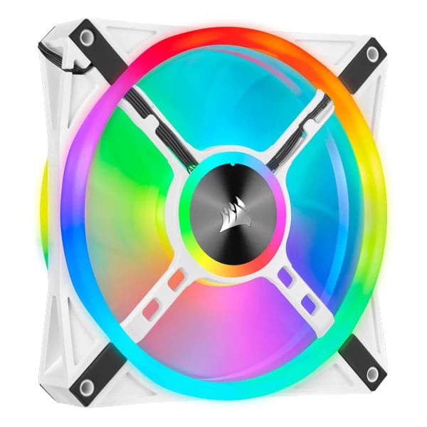 CORSAIR ICUE QL140 140mm RGB Cabinet Fan (White) (Twin Pack) - 4