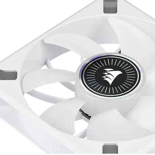 CORSAIR ICUE ML120 RGB Elite Premium 120mm PWM Magnetic Levitation Cabinet Fan - White (Triple Pack) - 4