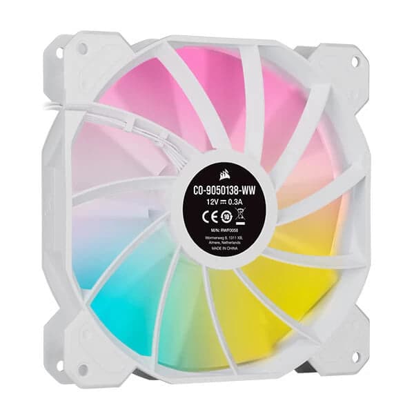 CORSAIR ICUE SP140 140mm RGB Elite White Cabinet Fan (White) (Single Pack) - 2