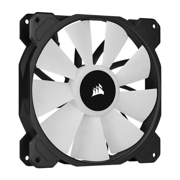 CORSAIR ICUE SP140 140mm RGB Elite White Cabinet Fan (Black) (Single Pack) - 5