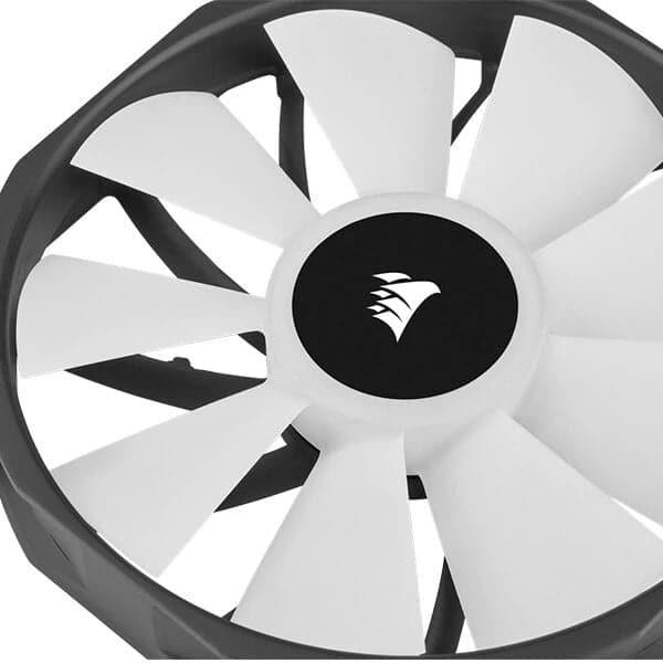 CORSAIR ICUE SP140 140mm RGB Elite White Cabinet Fan (Black) (Single Pack) - 3