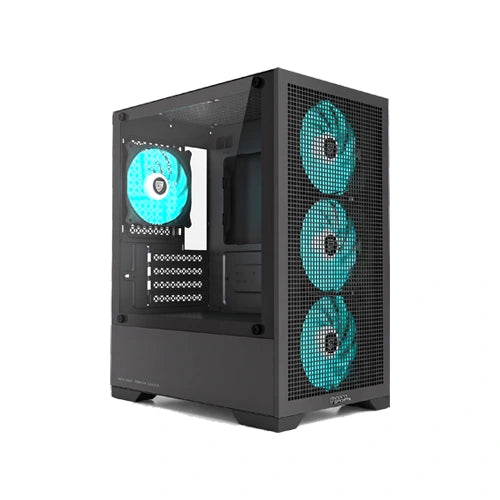 Coco Sports Nova X880 ARGB M-ATX Mini Tower Case – Model NOVA-X880-TG-BLK – TechCure India