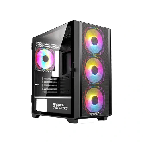 Coco Sports RAMPAGE Elite ARGB ATX Mid Tower Case – TechCure India