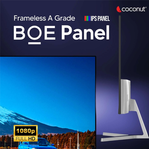 Coconut 24HDA 24 inch LED Frameless Ultra slim HD Monitor, 75Hz Refresh Rate, 1080p – TechCure India
