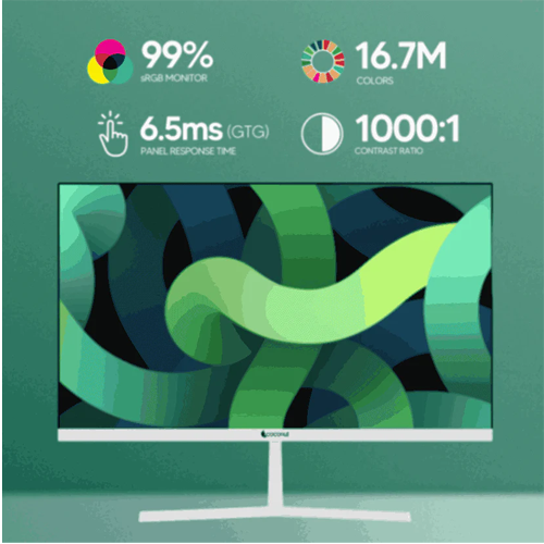 Coconut 27HDG 27 inch LED Frameless Ultra slim HD Monitor, 75Hz Refresh Rate, 1080p – TechCure India