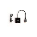 coconut HDMI to VGA with Audio Adapter High Speed 4K HD Video Converter Gold Plated HDMI to VGA (Male to Female) for Computer, Laptop, Xbox, HDTV - Black – TechCure India