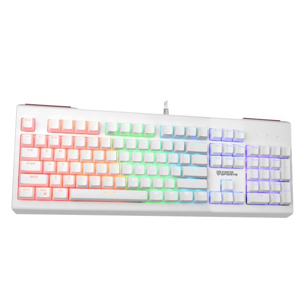 Coconut Storm Mechanical 104 Keys Wired Gaming Keyboard, Rainbow Backlighting, All Anti-Ghosting Keys (Black) – TechCure India
