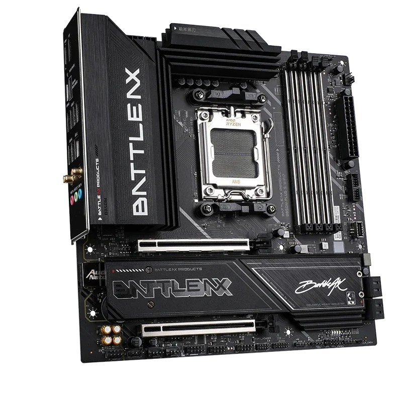 Colorful BATTLE-AX B850M-PLUS S WIFI7 V14 AMD B850 M-ATX Motherboard (Black) – photo 4 – TechCure India