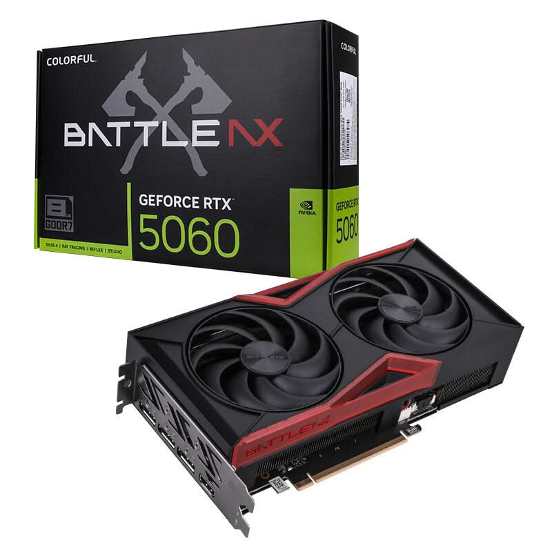 COLORFUL BATTLE AX GEFORCE RTX 5060 NB DUO 8GB-V GRAPHIC CARD – TechCure India