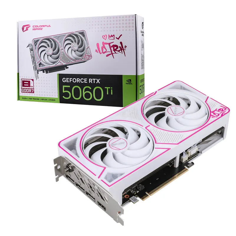 COLORFUL IGAME GEFORCE RTX 5060 TI ULTRA W DUO OC 8GB-V WHITE GRAPHIC CARD – TechCure India