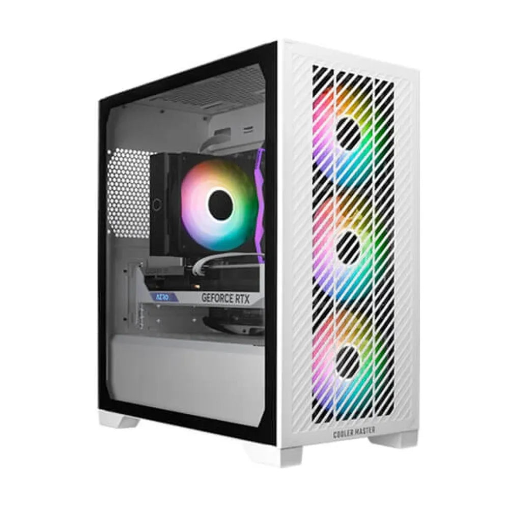 COOLER MASTER Elite 301 ARGB MATX Mini Tower Cabinet (White) – TechCure India