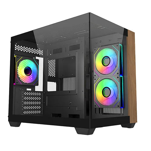 Cooler Master Elite 481 Wood ARGB M-ATX Mini Tower Case – Model E481-KHNN-S00 – TechCure India