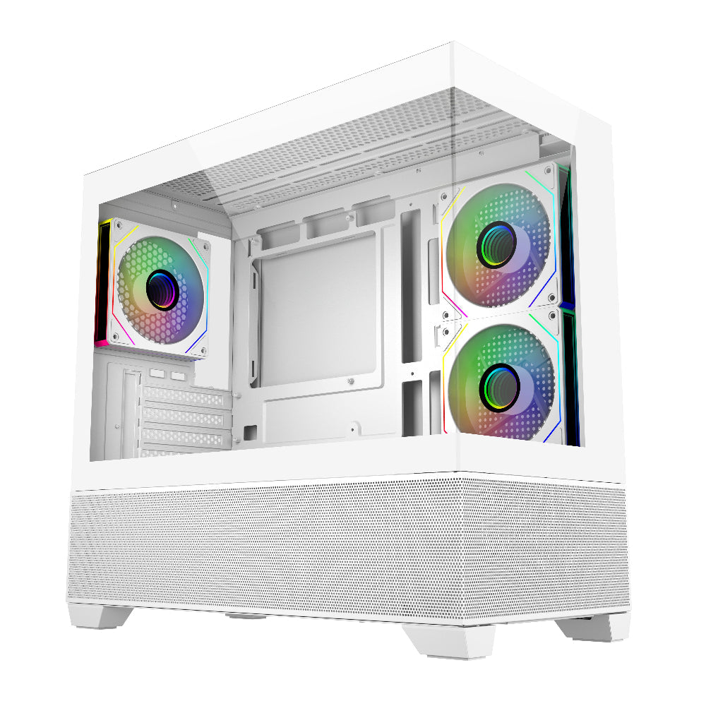 COOLER MASTER Elite 490 ARGB MATX Mini Tower Cabinet ( White ) – TechCure India