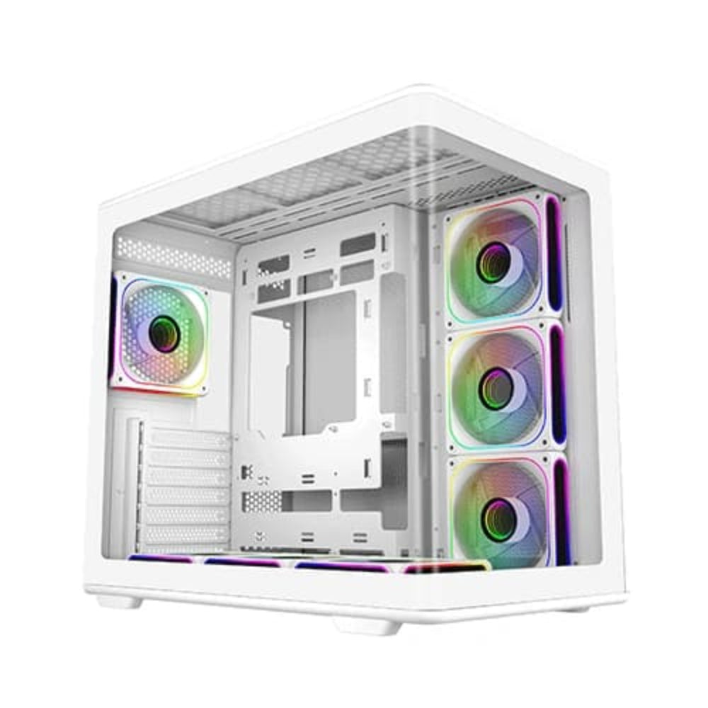 COOLER MASTER Elite 600 ARGB ATX Mid Tower Cabinet ( White ) – TechCure India