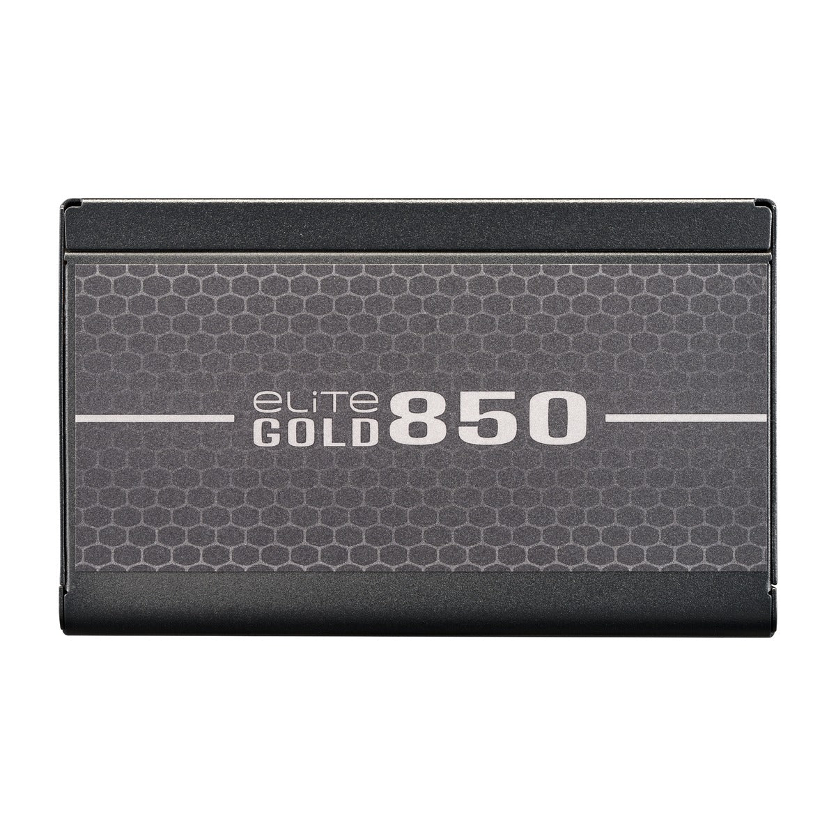ELITE GOLD 850 - rear view of Cooler Master Elite Gold 850W showing modular connectors and labels