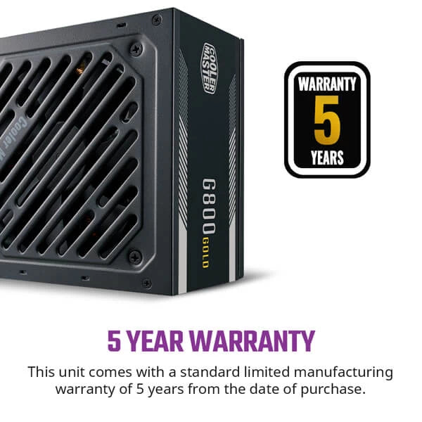 Cooler Master G800 80 Plus Gold Non Modular Power Supply MPW-8001-ACAAG-IN – TechCure India