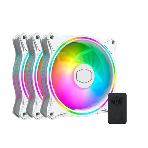 Cooler Master MasterFan MF120 Halo White Edition ARGB Cabinet Fan (Triple Pack) MFL-B2DW-183PA-R1 – TechCure India
