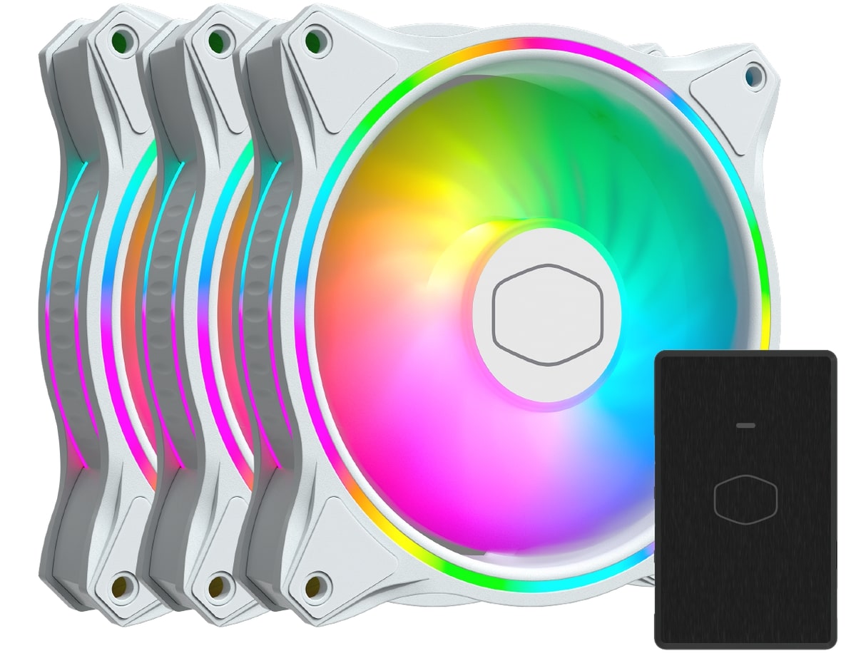 Cooler Master MasterFan MF120 Halo White Edition ARGB Cabinet Fan (Triple Pack) MFL-B2DW-183PA-R1 – TechCure India