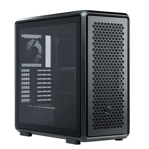 Cooler Master MasterFrame 600 Black ARGB E-ATX Mid-Tower Cabinet With High Airflow Support, Addressable RGB Lighting, Modular Open-Frame Inspired Design And Up To 420mm Radiator Support – TechCure India