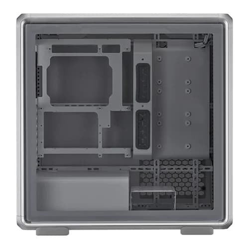 Cooler Master MasterFrame 600 Silver ARGB E-ATX Mid-Tower Cabinet With High Airflow Support, Addressable RGB Lighting, Modular Open-Frame Inspired Design And Up To 420mm Radiator Support – TechCure India