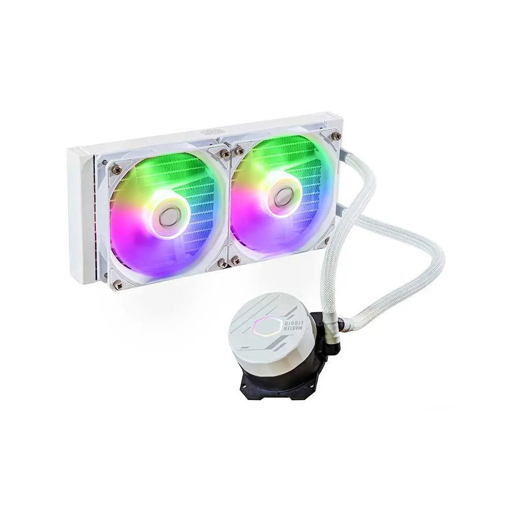 Cooler Master MasterLiquid 240L Core Argb 240mm Cpu Liquid Cooler (White) (MLW-D24M-A18PZ-RW) – TechCure India
