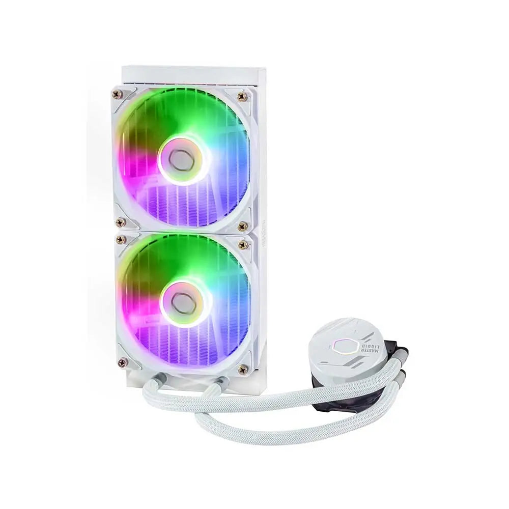 Cooler Master MasterLiquid 240L Core Argb 240mm Cpu Liquid Cooler (White) (MLW-D24M-A18PZ-RW) – TechCure India