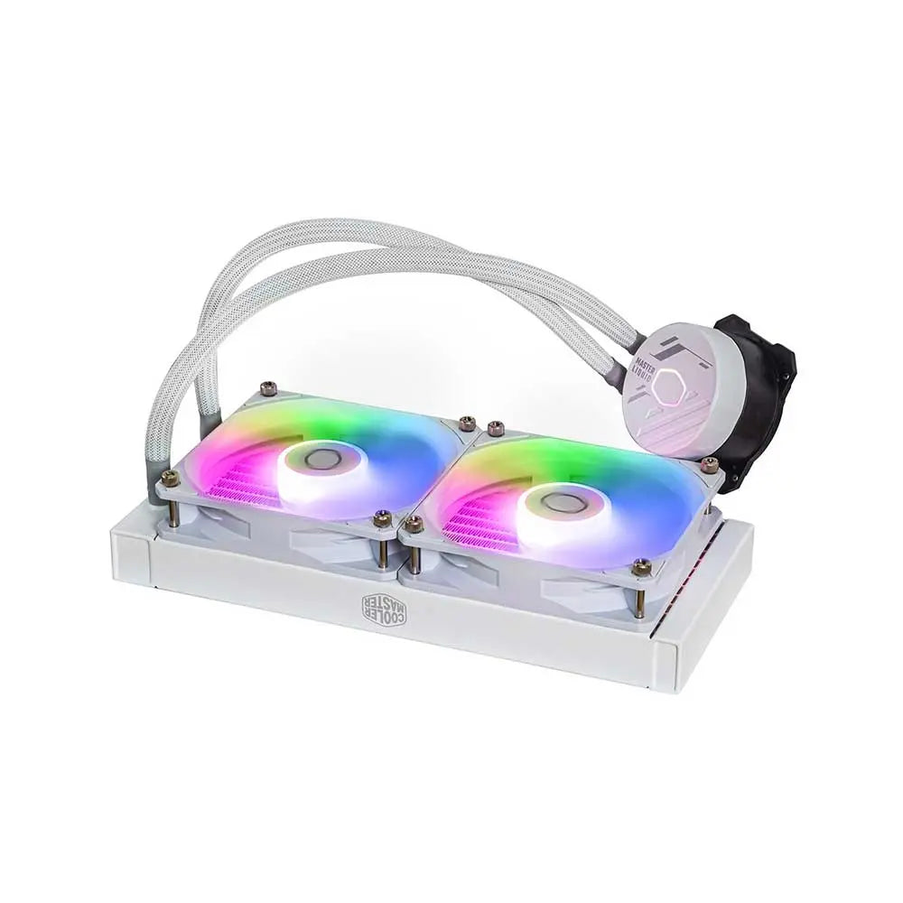 Cooler Master MasterLiquid 240L Core Argb 240mm Cpu Liquid Cooler (White) (MLW-D24M-A18PZ-RW) – TechCure India